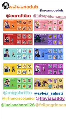 Todos os Dubladores Do Anime Fairy Tail #dubladores #series #fairytail 