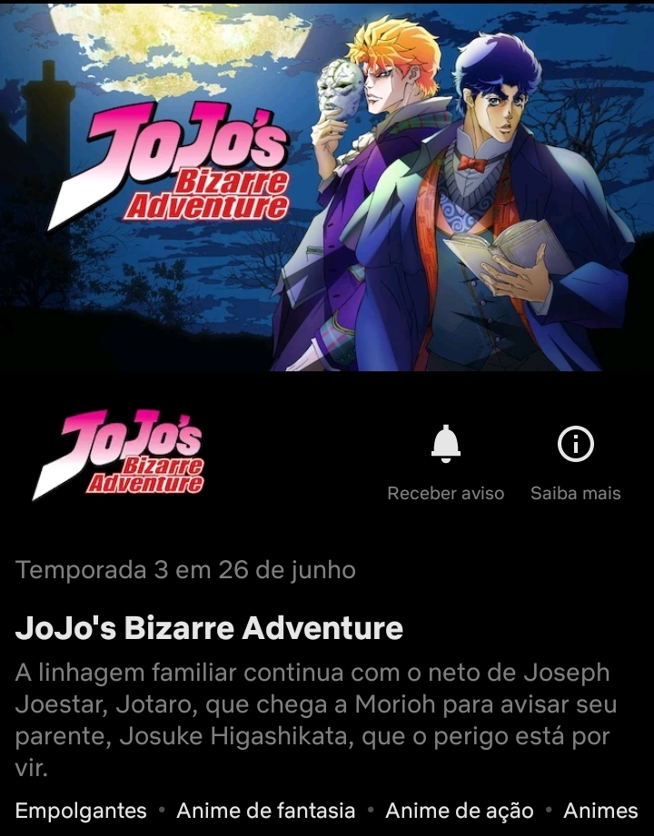 JOJO PARTE 6 DUBLADO - Trailer Jojo's bizarre adventure stone ocean dublado  