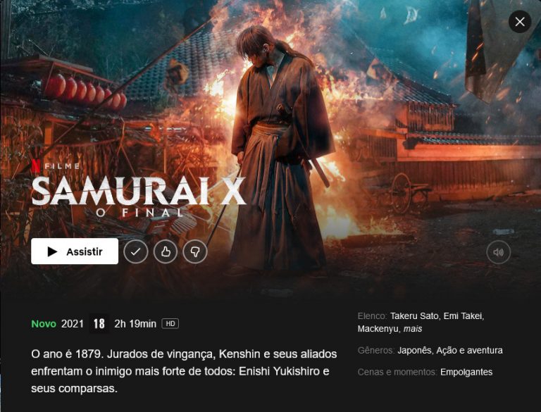 samurai x netflix 2020