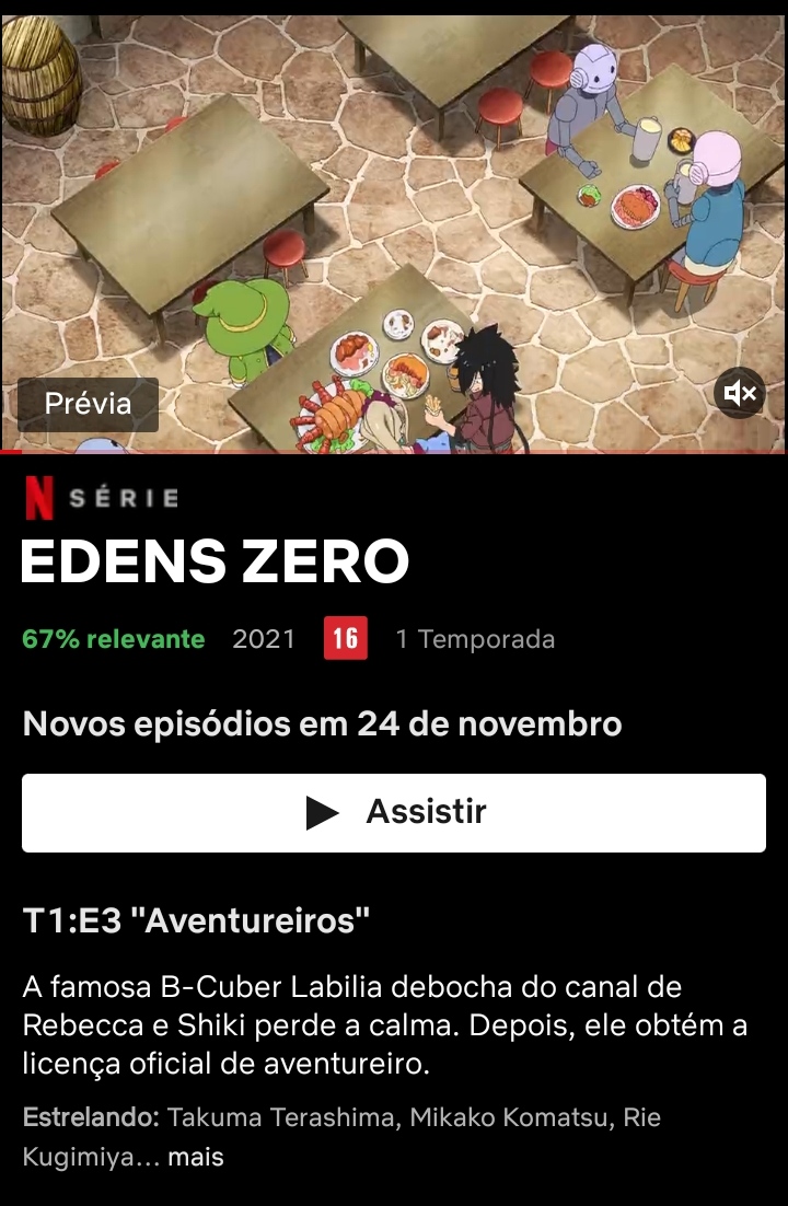 Assistir Edens Zero 2 Todos os episódios online.