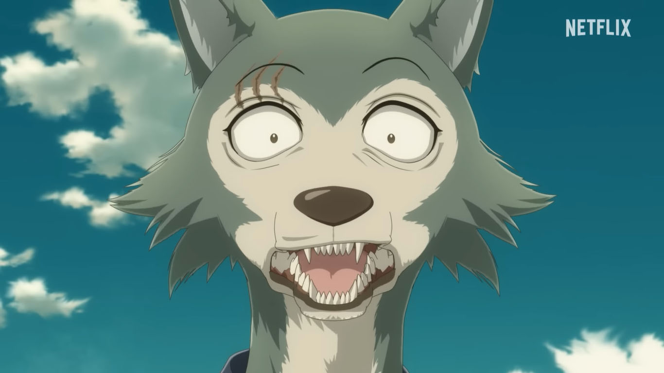 imagem: legoshi em trailer de beastars.